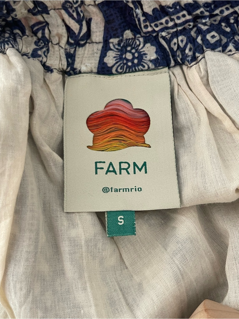 FARM Rio Navy & Cream Floral Tie-Shoulder Maxi Dress - Picture 5 of 5